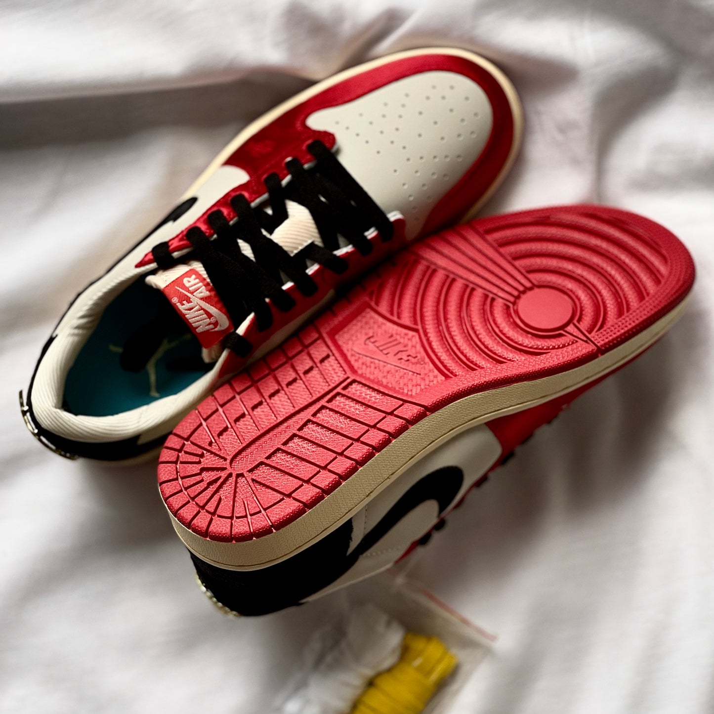 Outsole traction pattern on Trophy Room x AJ1 Low OG