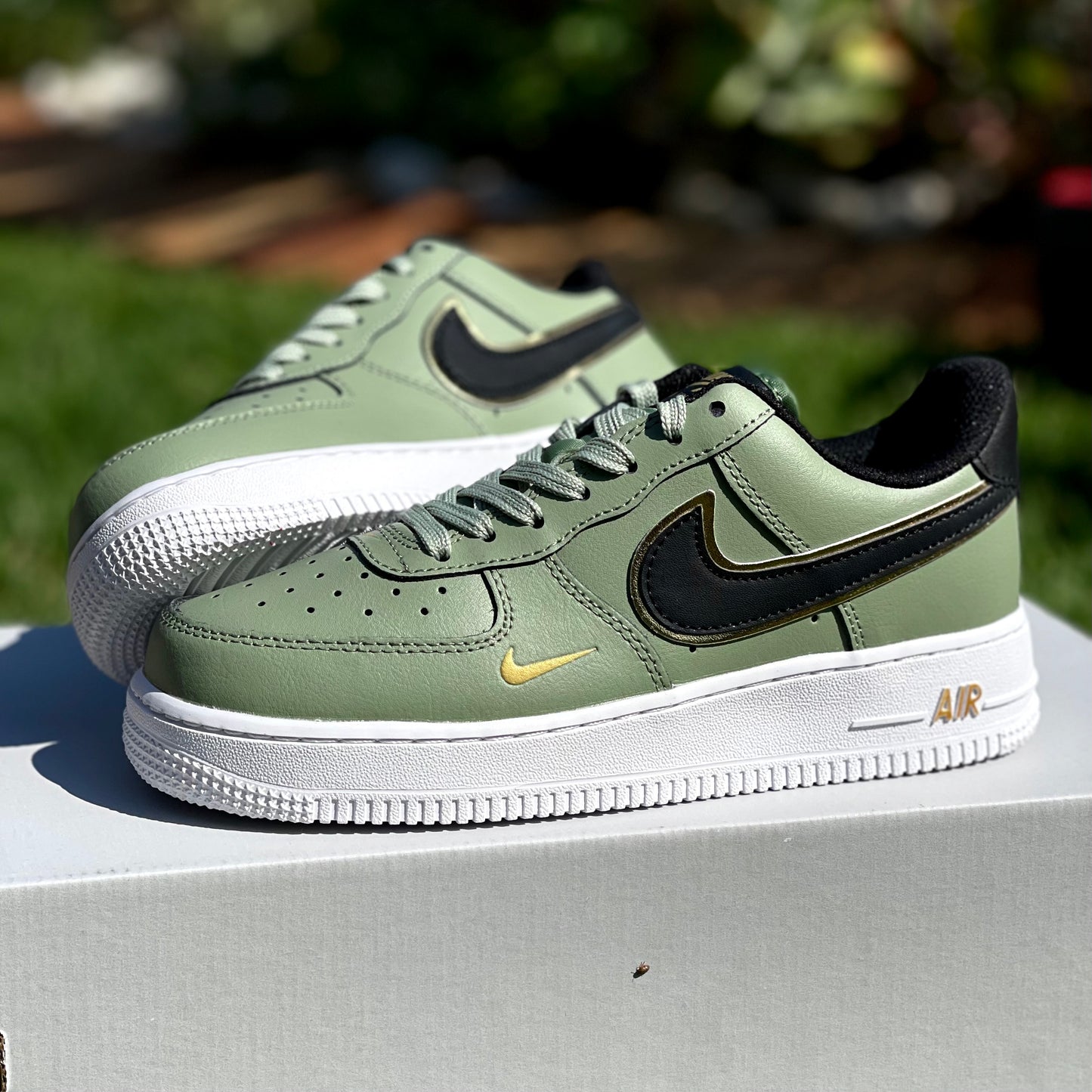Air Force 1 Low '07 LV8 Double Swoosh - 'Olive, Gold, Black' - The Treasury By Tahzir | Online - 1