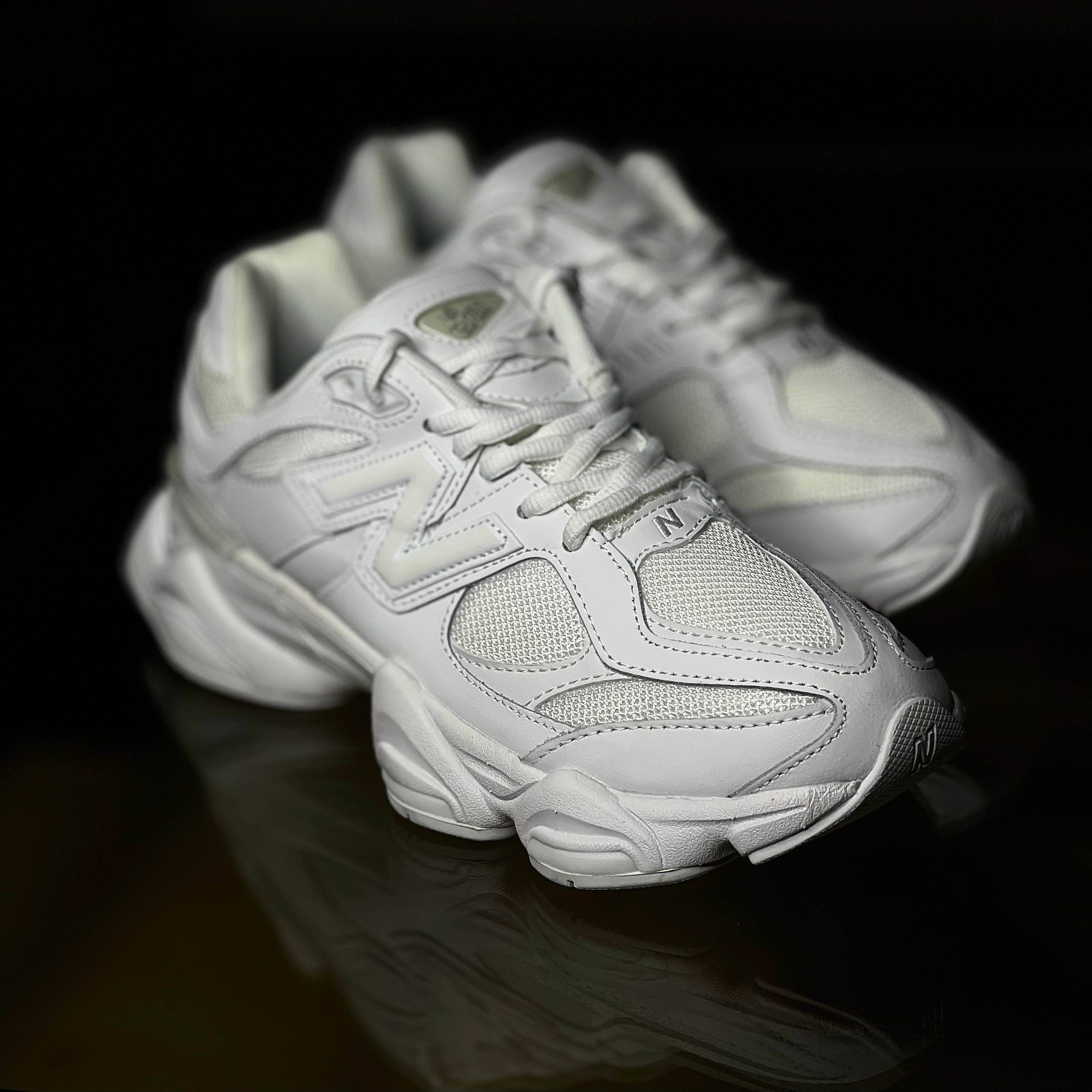 New Balance 9060 triple white as main image for 9060 collection