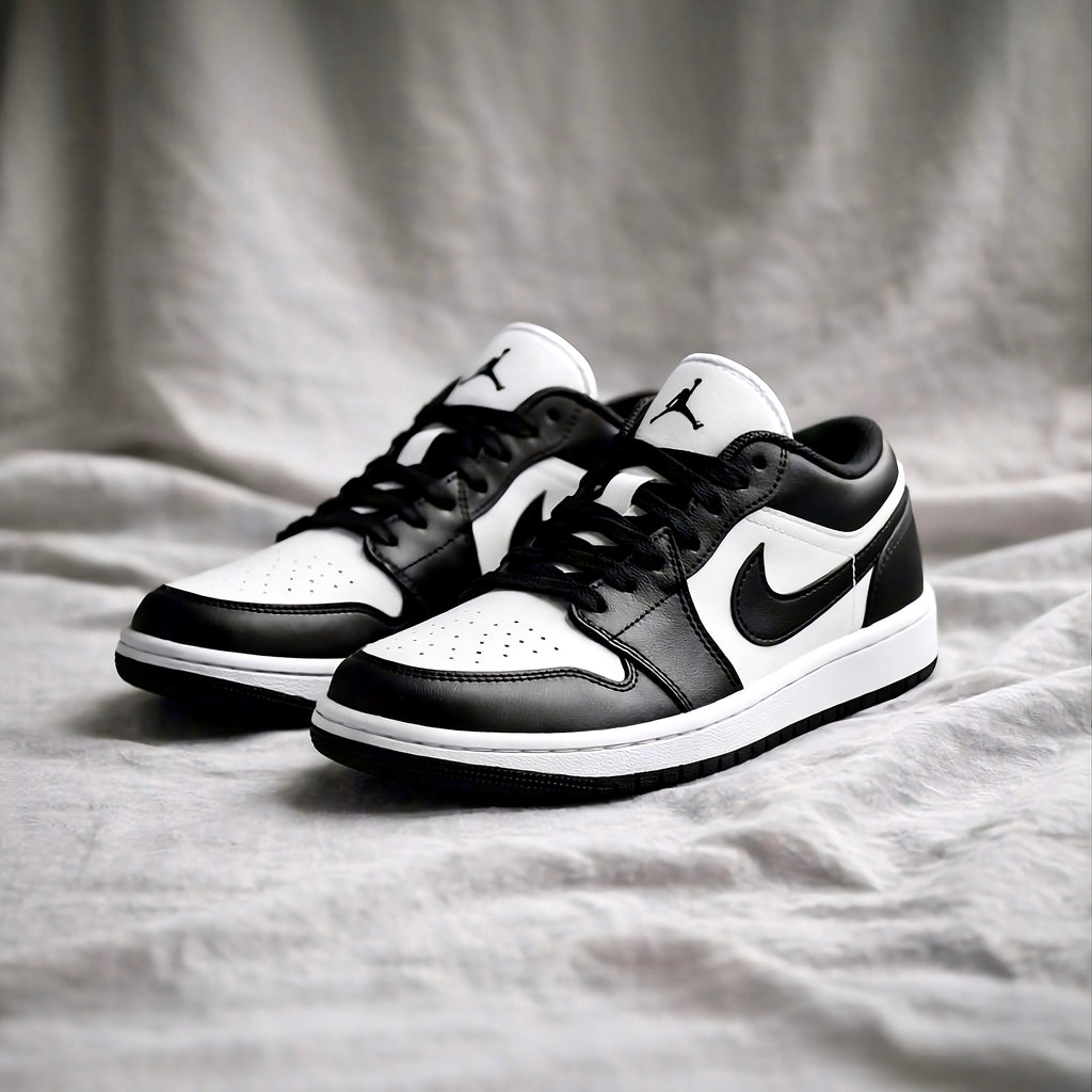 Air Jordan 1 side rear view featuring branding and AJ1 logo 