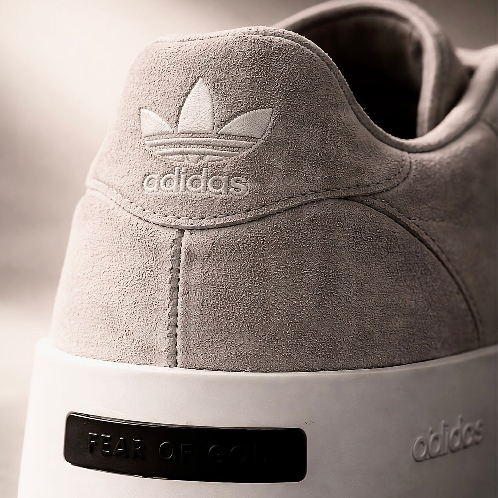 Heel detail on adidas x Fear of God Athletics 86 Low
