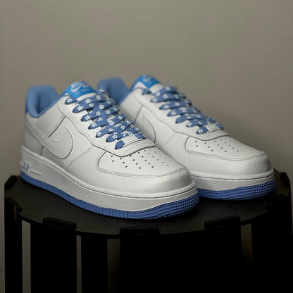 Nike Air Force 1 Low Psychic Blue featuring classic Swoosh design and white midsole