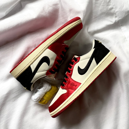 Trophy Room x Air Jordan 1 Low OG Rookie Card Away side view