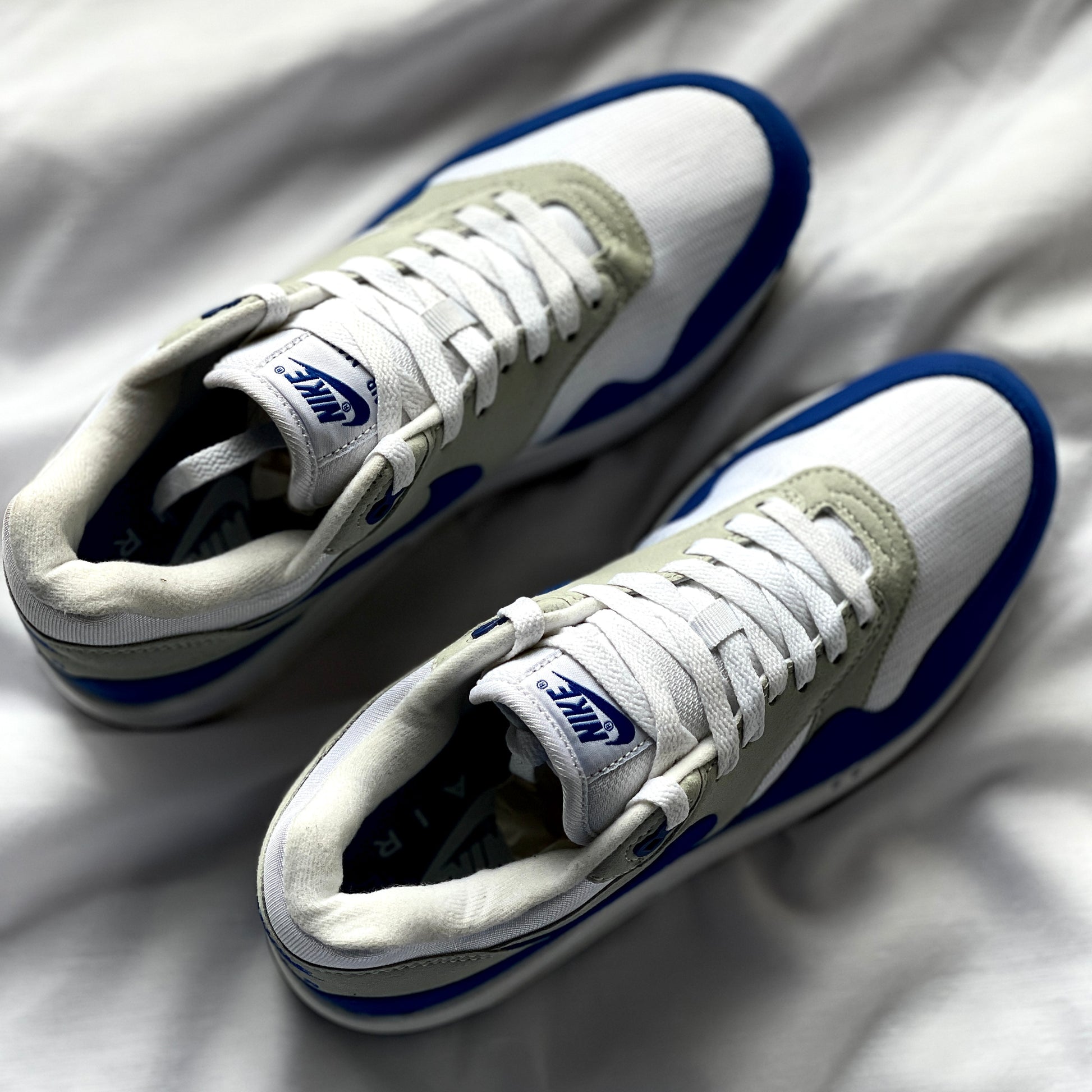 Top view of Nike Air Max 1 Royal OG sneaker