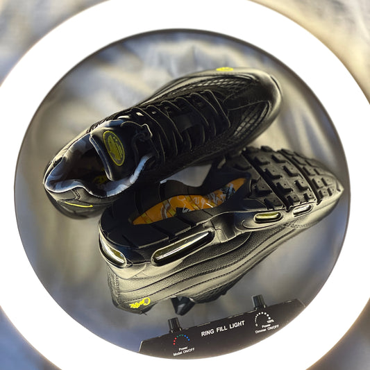 “Corteiz x Nike Air Max 95 SP ‘Honey Blacks’ outsole detail”