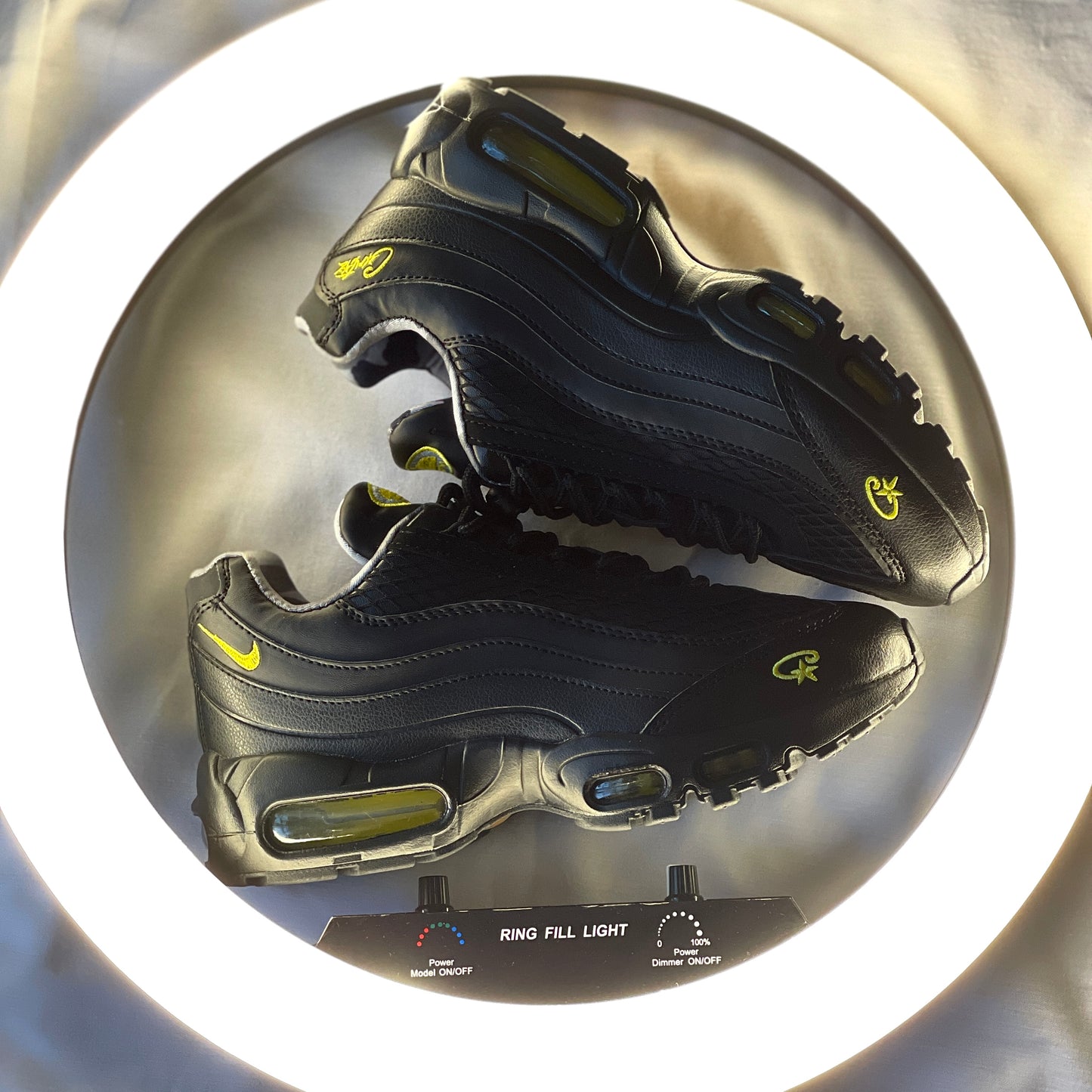 “Corteiz x Nike Air Max 95 SP ‘Honey Blacks’ side view”