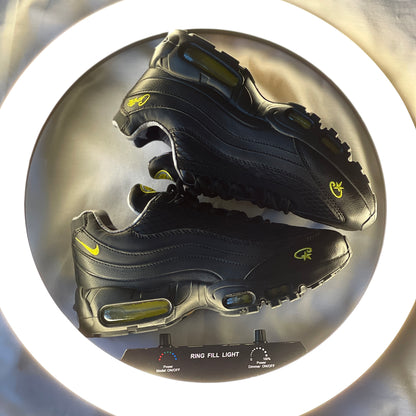 “Corteiz x Nike Air Max 95 SP ‘Honey Blacks’ side view”