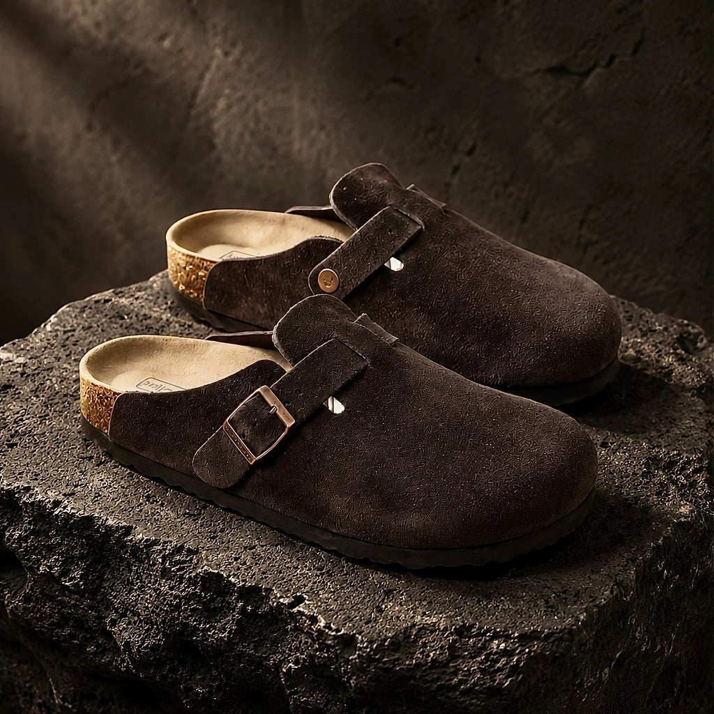 Birkenstock Boston Soft Footbed Mocha side profile