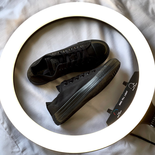 Chuck Taylor All Star Low Black Mono sneaker side view