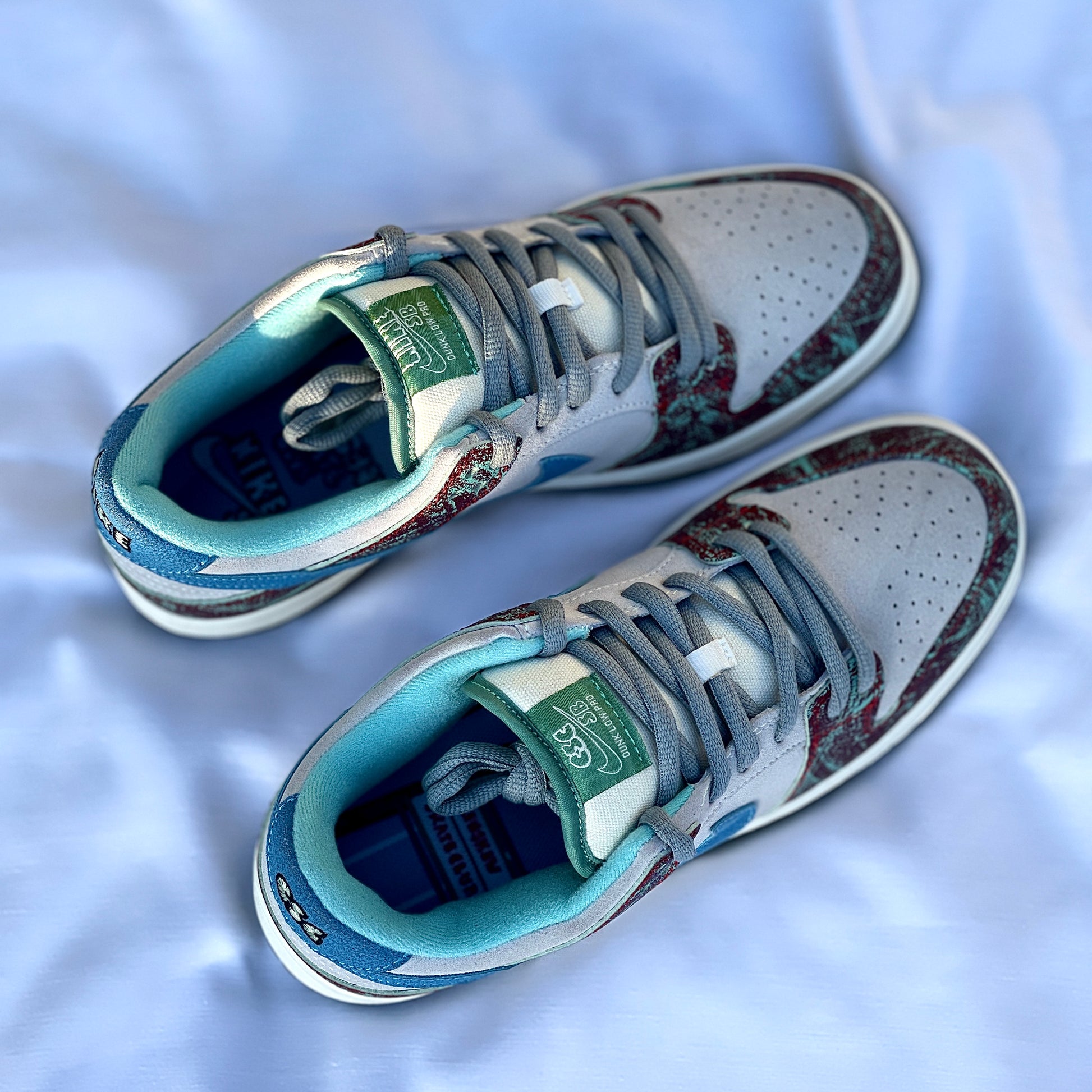 Top view of Crenshaw Skate Club Nike Dunk Low SB