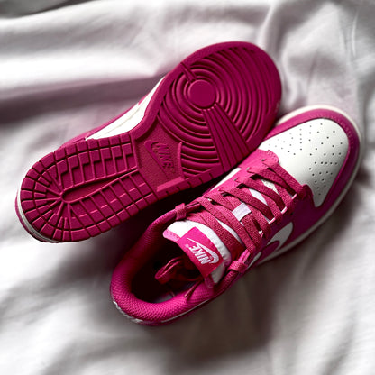 Outsole traction pattern on Dunk Low Next Nature Hot Fuchsia