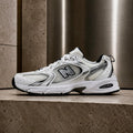 New Balance 530 White natural indigo full side view