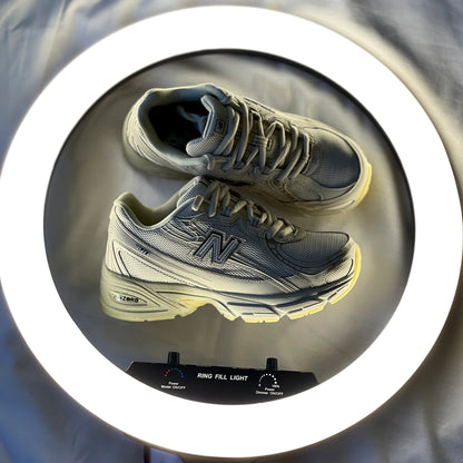 Side view of New Balance 740 ‘Lunar New Year’ leather and suede upper