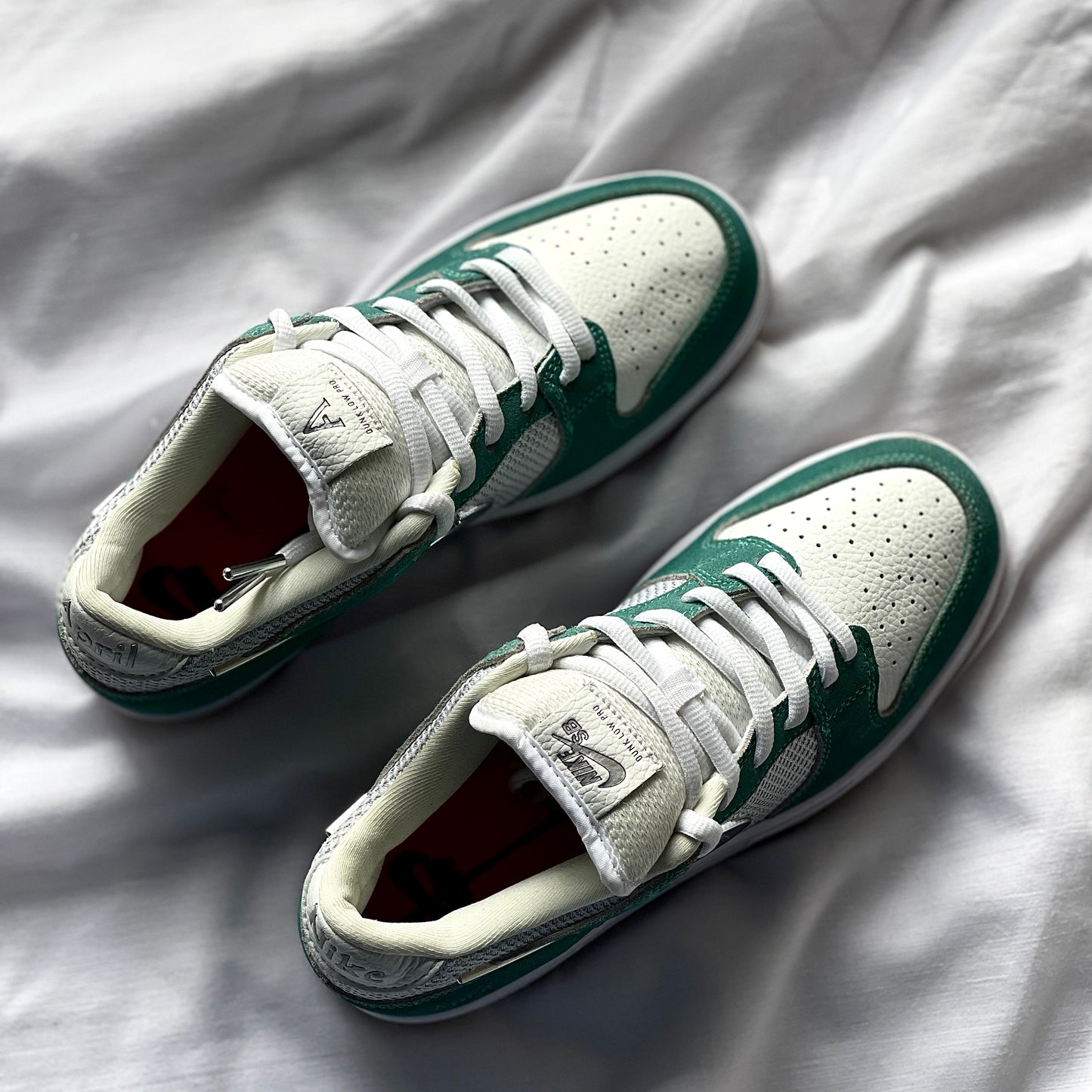 Top view of April Skateboards Nike Dunk Low SB