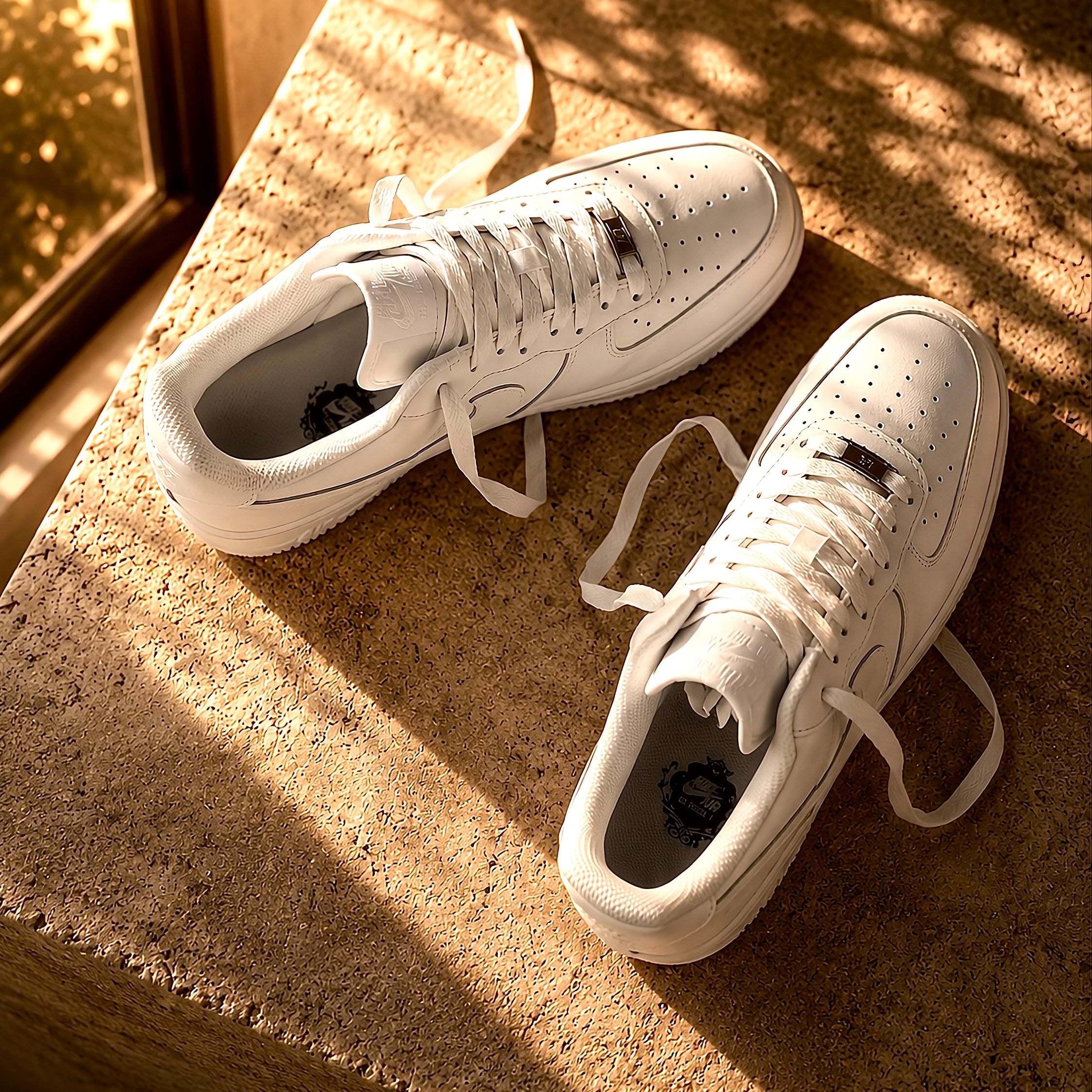 Top view of Nike Air Force 1 ’07 Low Triple White