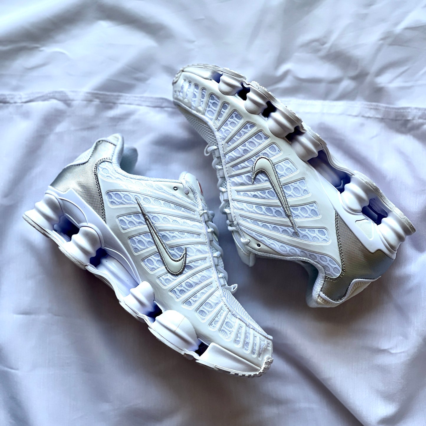 Nike Shox TL Metallic Silver side profile