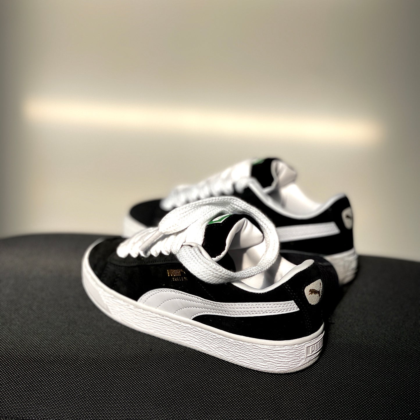Puma Suede XL Black White side profile