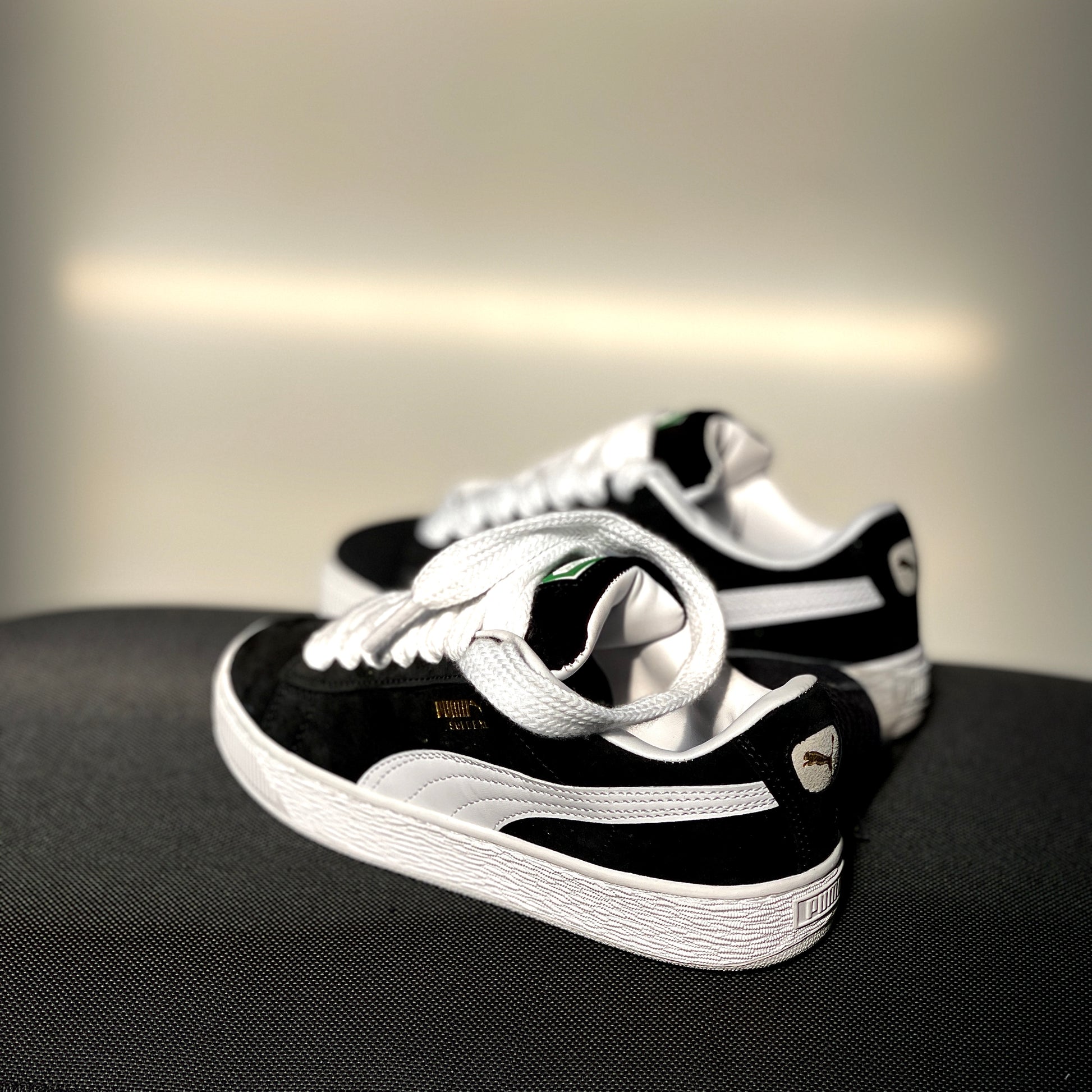 Puma Suede XL Black White side profile