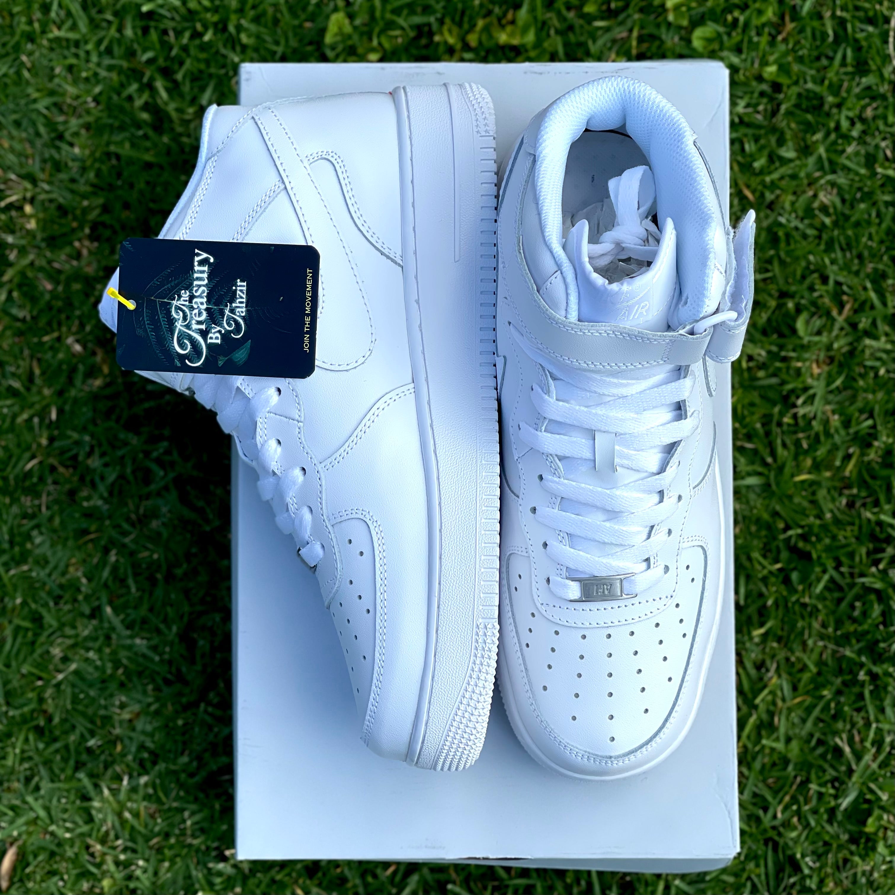 Air Force 1 Mid '07 - 'Triple White' - The Treasury By Tahzir | Online  - 1